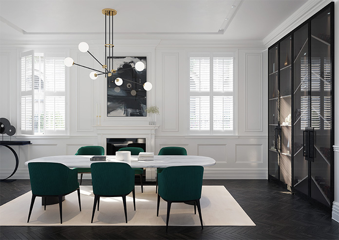 Bromley, True White - Full Height Plantation Shutter - Image 8